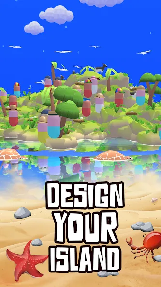Скачать Volcano Island - Sim Game [MOD: безлимитные ресурсы и алмазы] на телефон — скриншот 2