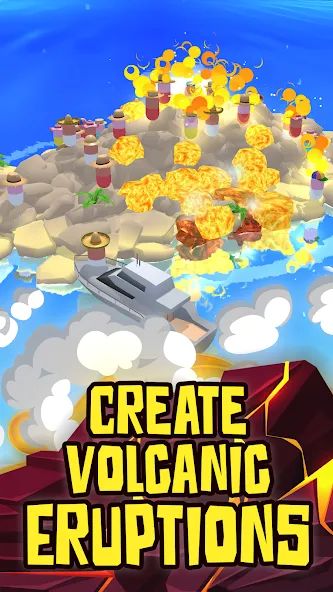 Скачать Volcano Island - Sim Game [MOD: безлимитные ресурсы и алмазы] на телефон — скриншот 5