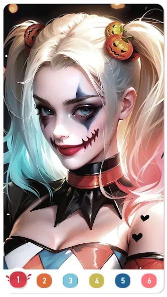 Clown Color, Paint by number [MOD: яркие краски и все раскраски] на Андроид — скриншот 2