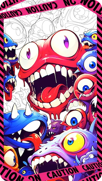 Скачать взлом Dark Fantasy Coloring Games [MOD: все раскраски открыты и без рекламы] — скриншот 1