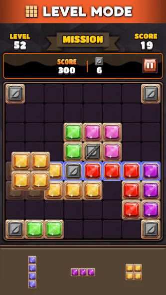 Скачать Block Puzzle 8x8 [MOD: без рекламы и бесконечные ходы] на телефон — скриншот 1