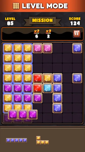 Скачать Block Puzzle 8x8 [MOD: без рекламы и бесконечные ходы] на телефон — скриншот 5