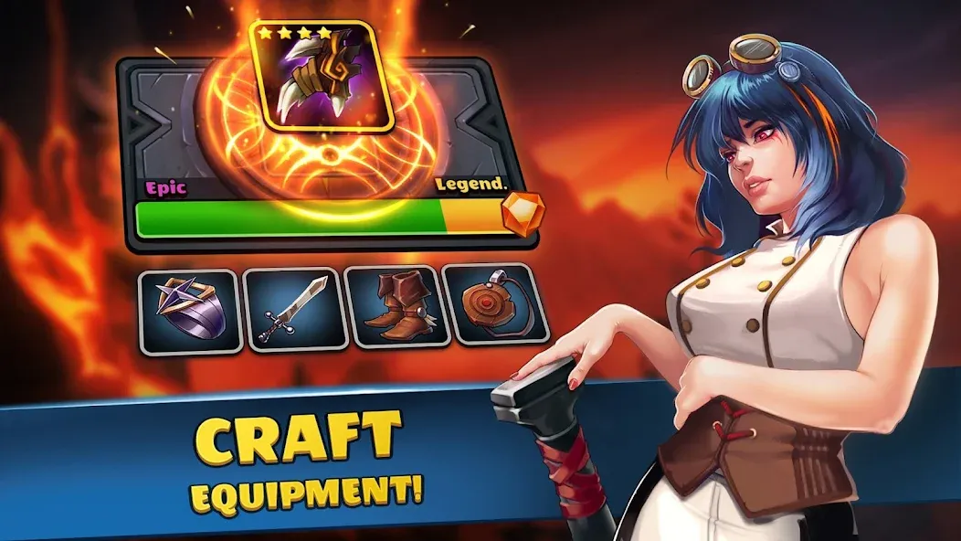 Скачать взлом Auto Brawl Chess [MOD: неограниченные ресурсы и усиленные герои] — скриншот 5