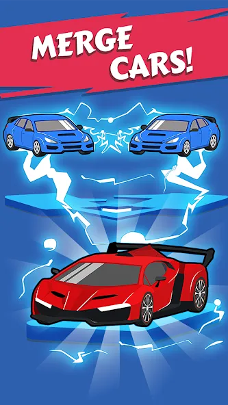 Merge Car - Idle Merge Cars [MOD: много денег и все машины] последняя версия — скриншот 2