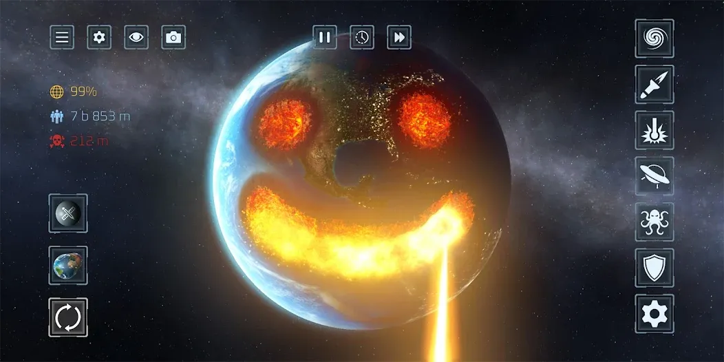 Solar Smash [MOD: все планеты и бесконечное оружие] — Скачать бесплатно (APK) — скриншот 1
