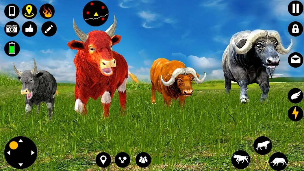 Взломанная Angry Bull Attack Fight Games [MOD: безлимитные деньги и здоровье] на Андроид — скриншот 1