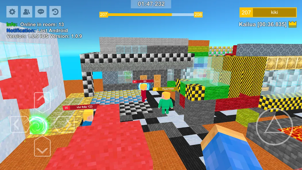 Parkour Craft: Online PvP Game [MOD: безлимитные монеты и ускоренный бег] (Бесплатно / APK) — скриншот 1