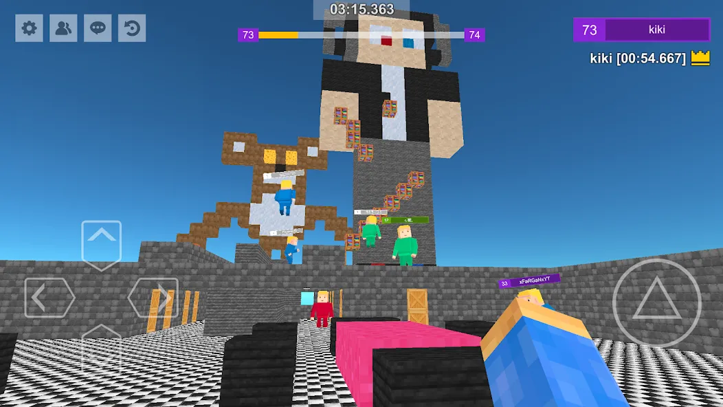 Parkour Craft: Online PvP Game [MOD: безлимитные монеты и ускоренный бег] (Бесплатно / APK) — скриншот 3