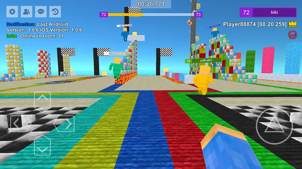 Parkour Craft: Online PvP Game [MOD: безлимитные монеты и ускоренный бег] (Бесплатно / APK) — скриншот 5