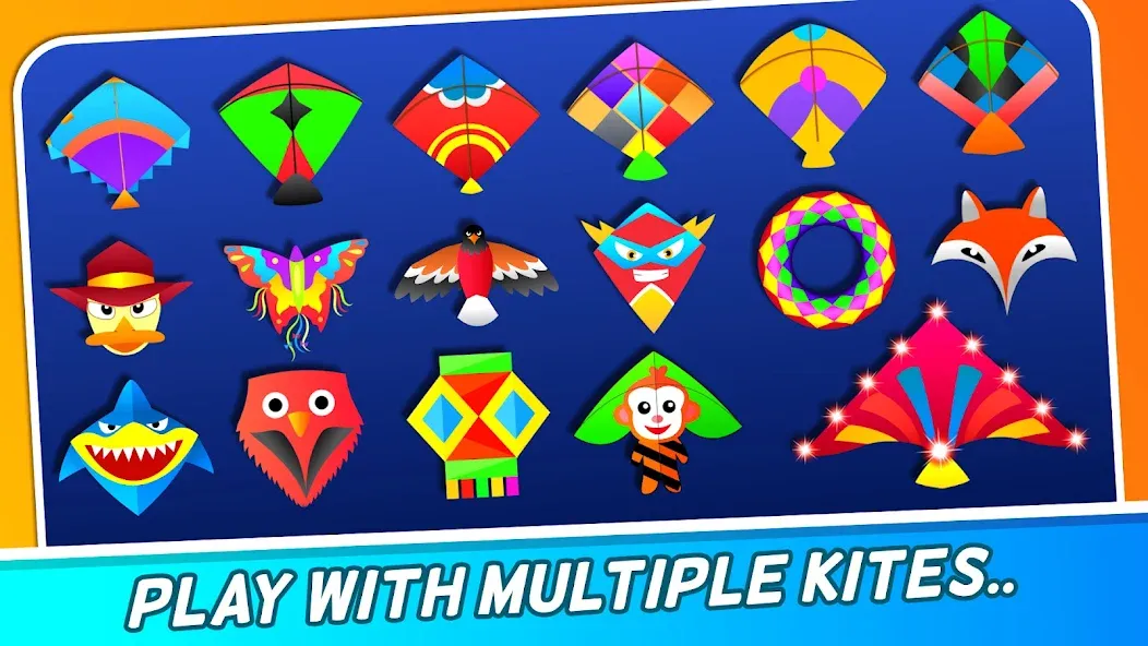 Взломанная Indian Kite Flying 3D [MOD: безлимитные деньги и все кайты открыты] на Андроид — скриншот 1