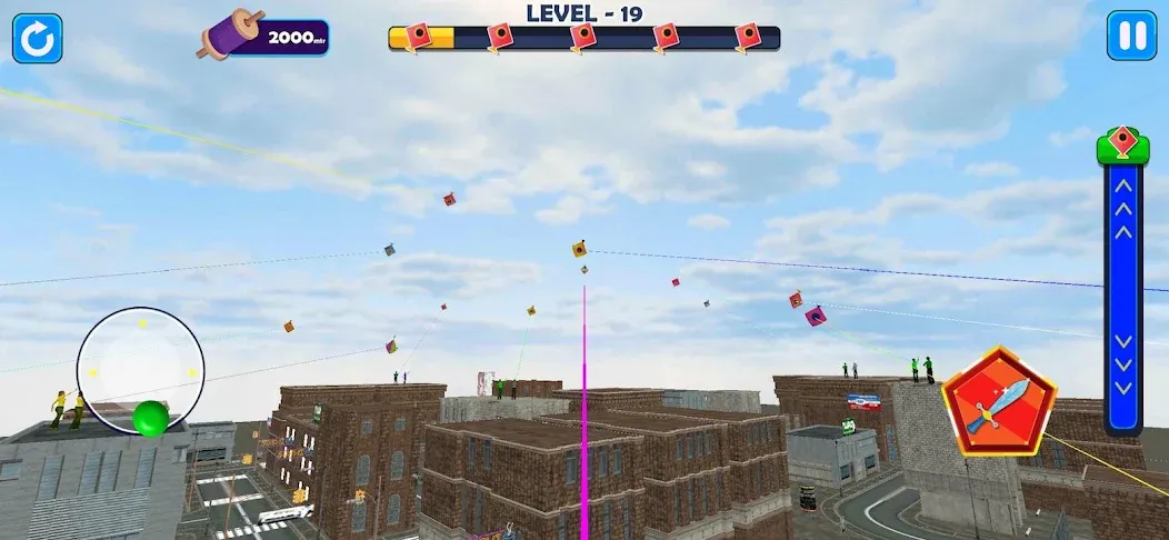 Взломанная Indian Kite Flying 3D [MOD: безлимитные деньги и все кайты открыты] на Андроид — скриншот 3