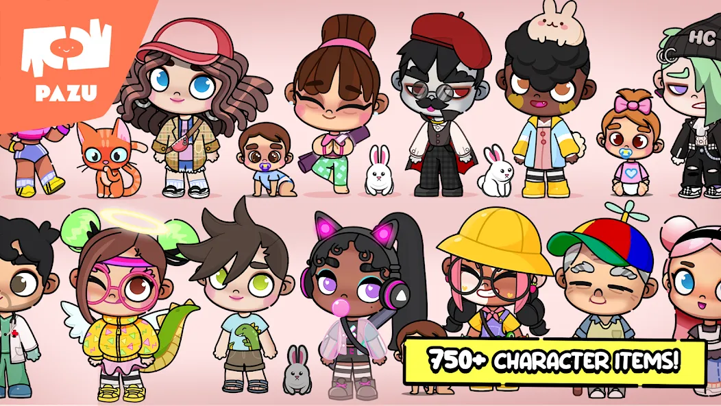 Скачать взлом Avatar Maker Dress up for kids [MOD: разблокированы все наряды и аксессуары] — скриншот 4