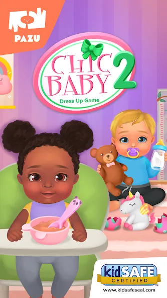 Взломанная Baby care game & Dress up [MOD: много денег и все наряды] на Андроид — скриншот 1