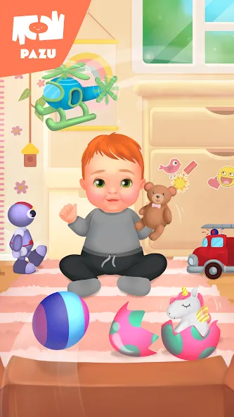 Взломанная Baby care game & Dress up [MOD: много денег и все наряды] на Андроид — скриншот 5