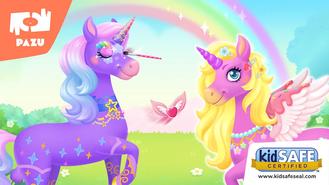 My Unicorn dress up for kids [MOD: без рекламы и все наряды открыты] (Бесплатно / APK) — скриншот 1