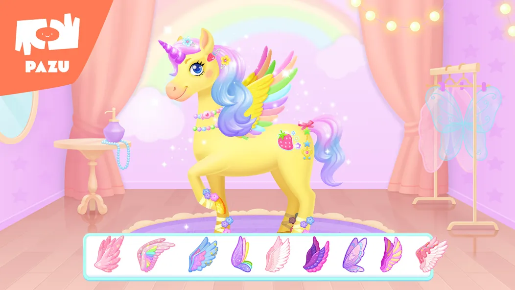 My Unicorn dress up for kids [MOD: без рекламы и все наряды открыты] (Бесплатно / APK) — скриншот 4