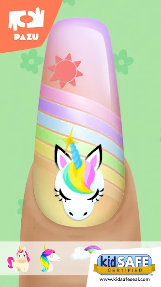 Girls Nail Salon - Kids Games [MOD: все салоны и украшения открыты] (Бесплатно / APK) — скриншот 1