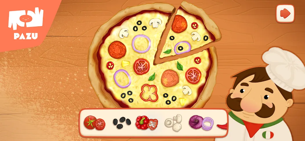 Pizza maker cooking games [MOD: безлимитные деньги и все ингредиенты] на Андроид — скриншот 5