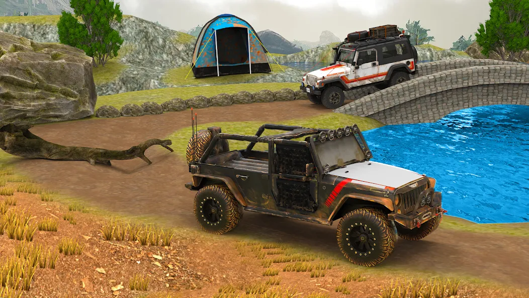 Offroad 4x4 Jeep Driving Game [MOD: безлимитные деньги и топливо] последняя версия — скриншот 3