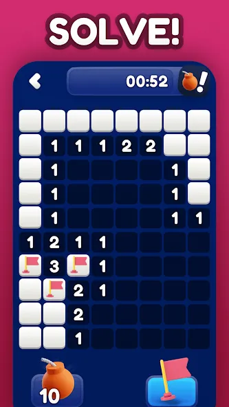 Скачать Minesweeper Bomb Mines Game [MOD: без рекламы и бесконечные подсказки] на телефон — скриншот 5