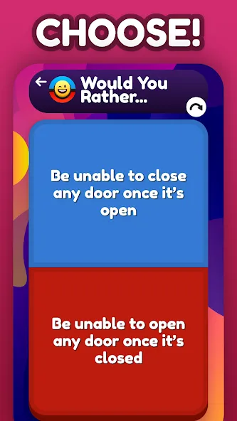 Скачать взлом Would You Rather ? [MOD: все вопросы разблокированы] — скриншот 1