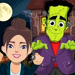 Скачать Pretend Play Halloween Party [MOD: все предметы для хэллоуинской вечеринки] на телефон