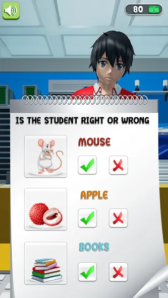 Anime School Teacher Simulator [MOD: безлимитные деньги и все костюмы] — Скачать бесплатно (APK) — скриншот 2