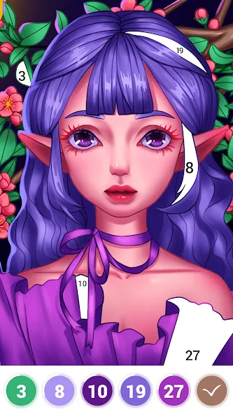 Скачать взлом Art Coloring - Color by Number [MOD: все раскраски и подсказки доступны] — скриншот 1