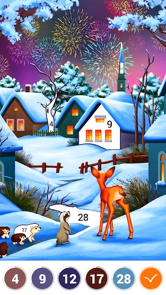 Скачать взлом Art Coloring - Color by Number [MOD: все раскраски и подсказки доступны] — скриншот 2