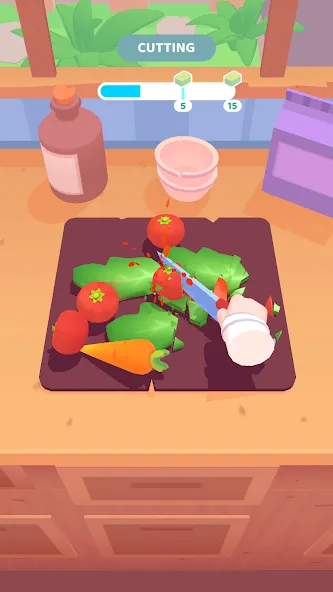 The Cook - 3D Cooking Game [MOD: безлимитные деньги и все рецепты открыты] (Бесплатно / APK) — скриншот 1