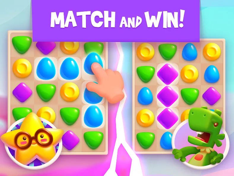 Скачать взлом Match Arena [MOD: безлимитные жизни и усиленные бонусы] — скриншот 5