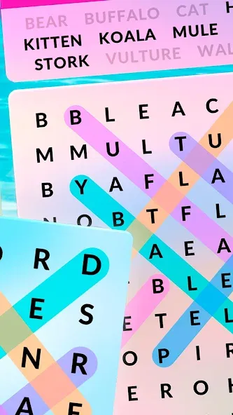 Wordscapes Search [MOD: подсказки без ограничений и все слова открыты] — Скачать бесплатно (APK) — скриншот 2