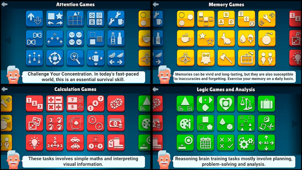 Neurobics: 60 Brain Games [MOD: безлимитные подсказки и открыты все игры] последняя версия — скриншот 2
