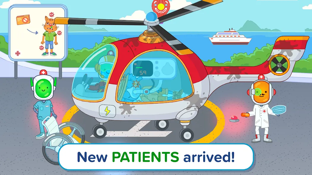 Скачать взлом Pepi Hospital 2: Flu Clinic [MOD: безлимитные деньги и всё открыто] — скриншот 3