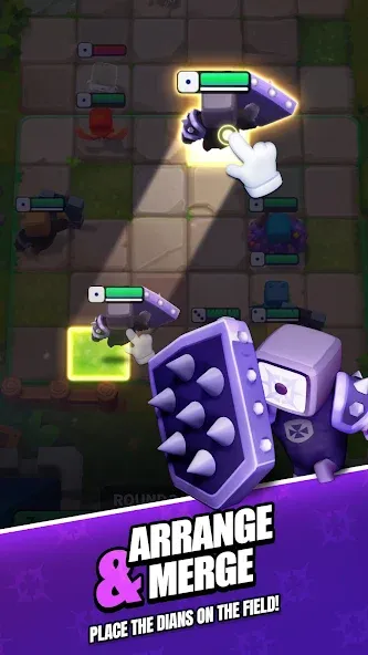 Roll Roll: Dice Heroes [MOD: безлимитные ресурсы и герои открыты] на Андроид — скриншот 1
