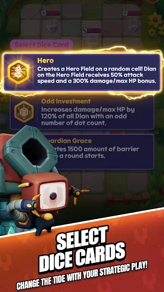 Roll Roll: Dice Heroes [MOD: безлимитные ресурсы и герои открыты] на Андроид — скриншот 2