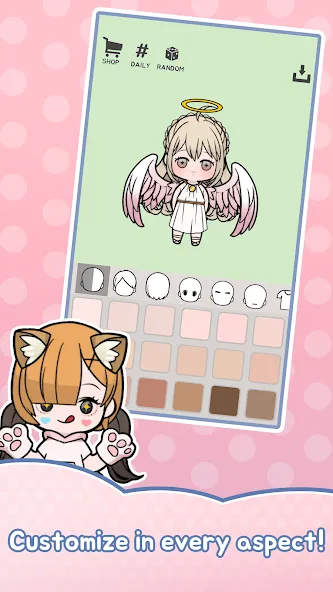 Скачать взлом Unnie doll [MOD: все наряды и аксессуары открыты] — скриншот 3