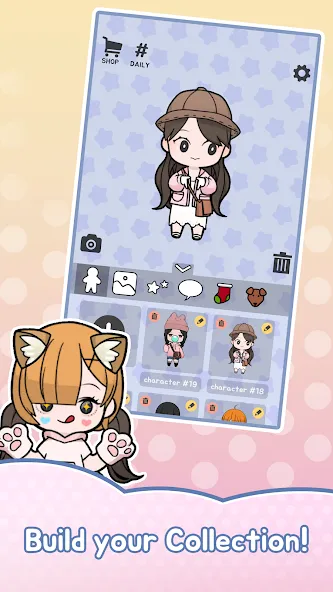 Скачать взлом Unnie doll [MOD: все наряды и аксессуары открыты] — скриншот 5