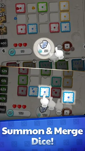 Random Dice Defense : PvP TD [MOD: безлимитные деньги и все кости открыты] последняя версия — скриншот 1