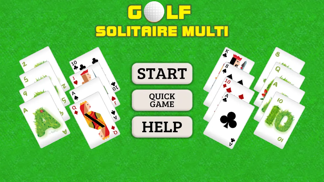 Скачать Golf Solitaire Multi CardsGame [MOD: безлимитные подсказки и отмены] на телефон — скриншот 1