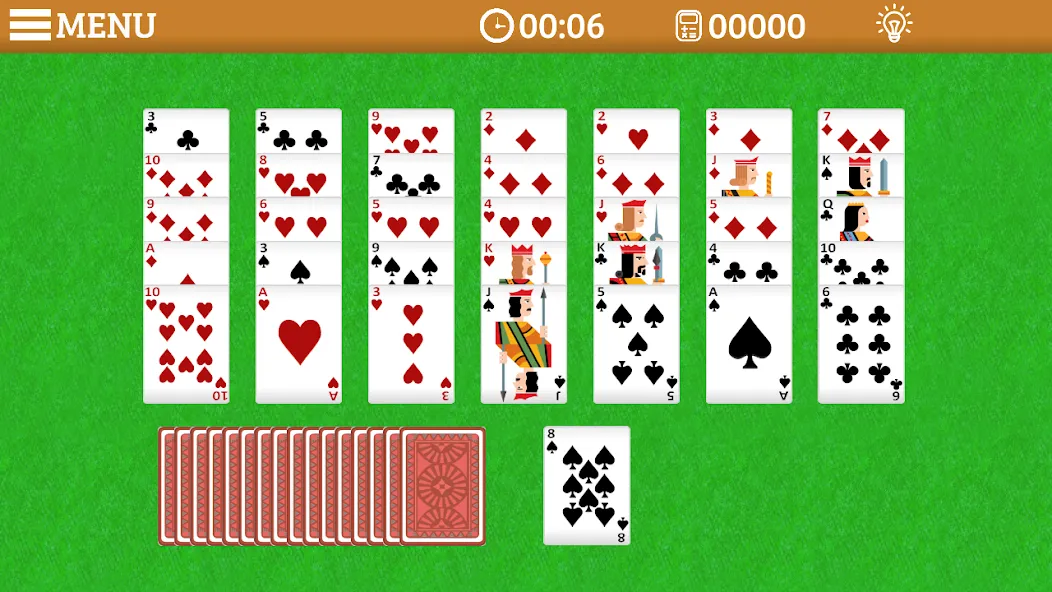 Скачать Golf Solitaire Multi CardsGame [MOD: безлимитные подсказки и отмены] на телефон — скриншот 2