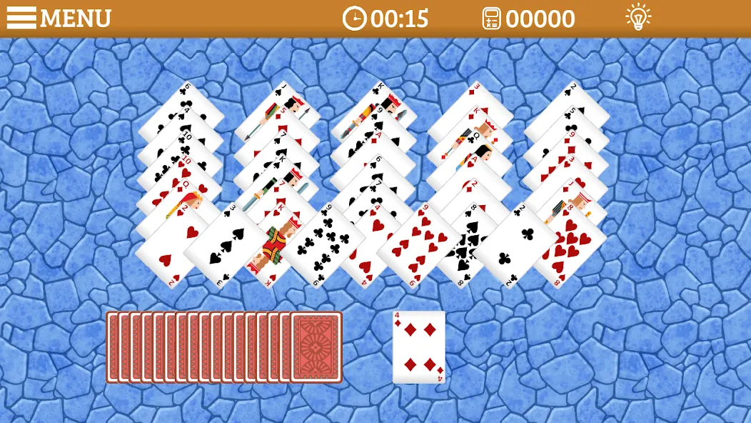 Скачать Golf Solitaire Multi CardsGame [MOD: безлимитные подсказки и отмены] на телефон — скриншот 3
