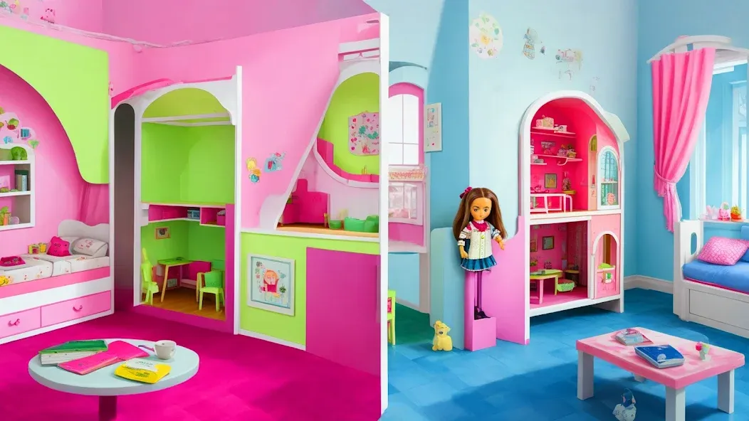Doll House Design: Girl Games [MOD: безлимитные деньги и всё открыто] на Андроид — скриншот 1