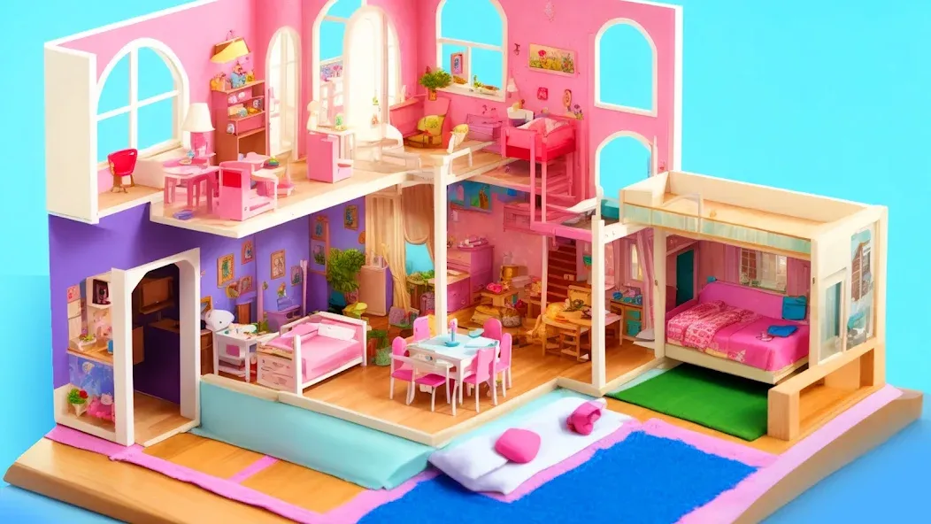Doll House Design: Girl Games [MOD: безлимитные деньги и всё открыто] на Андроид — скриншот 3