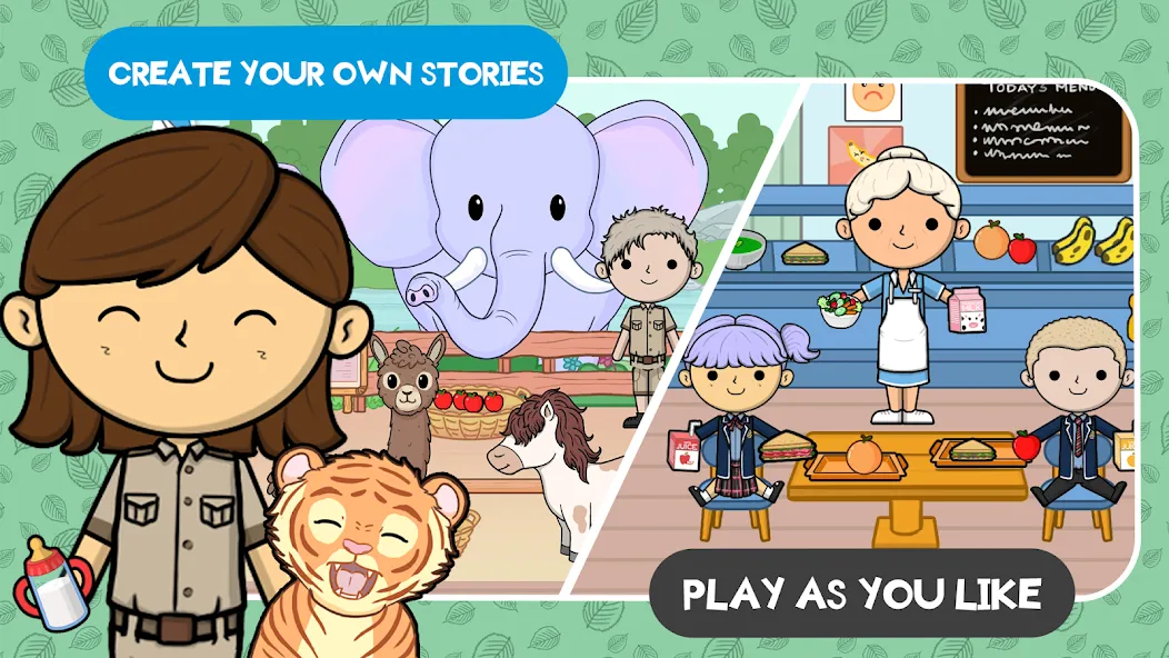 Скачать взлом Lila's World:Create Play Learn [MOD: разблокированы все предметы и локации] — скриншот 3