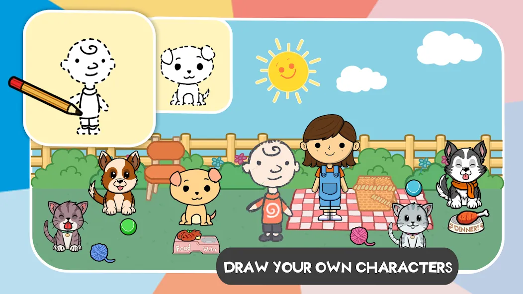 Скачать взлом Lila's World:Create Play Learn [MOD: разблокированы все предметы и локации] — скриншот 4