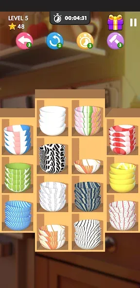 Скачать Bowl Sort Bonanza [MOD: безлимитные подсказки и открыты все уровни] — скриншот 3