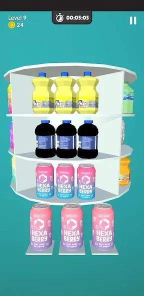 Tidy Goods Match 3D Master [MOD: безлимитные подсказки и открыты все уровни] на Андроид — скриншот 2