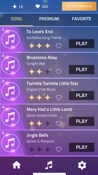 Взломанная Piano Music Tiles Hot song [MOD: безлимитные жизни и все песни открыты] на Андроид — скриншот 3