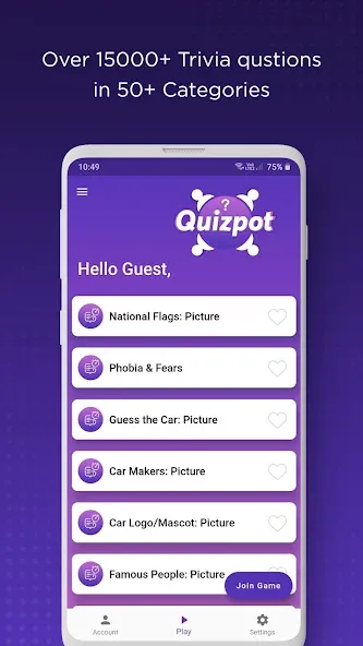 Скачать QuizPot: Group GK Quiz Trivia [MOD: без рекламы и все категории открыты] — скриншот 2